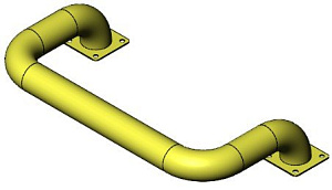 Колесоотбойник П-образный D 76 мм