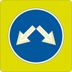 4.2.3 Светодиодный дорожный знак на желтом щите 900x900