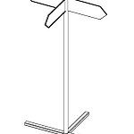 Уличная информационная стойка-указатель сторон света (15.04.2025)